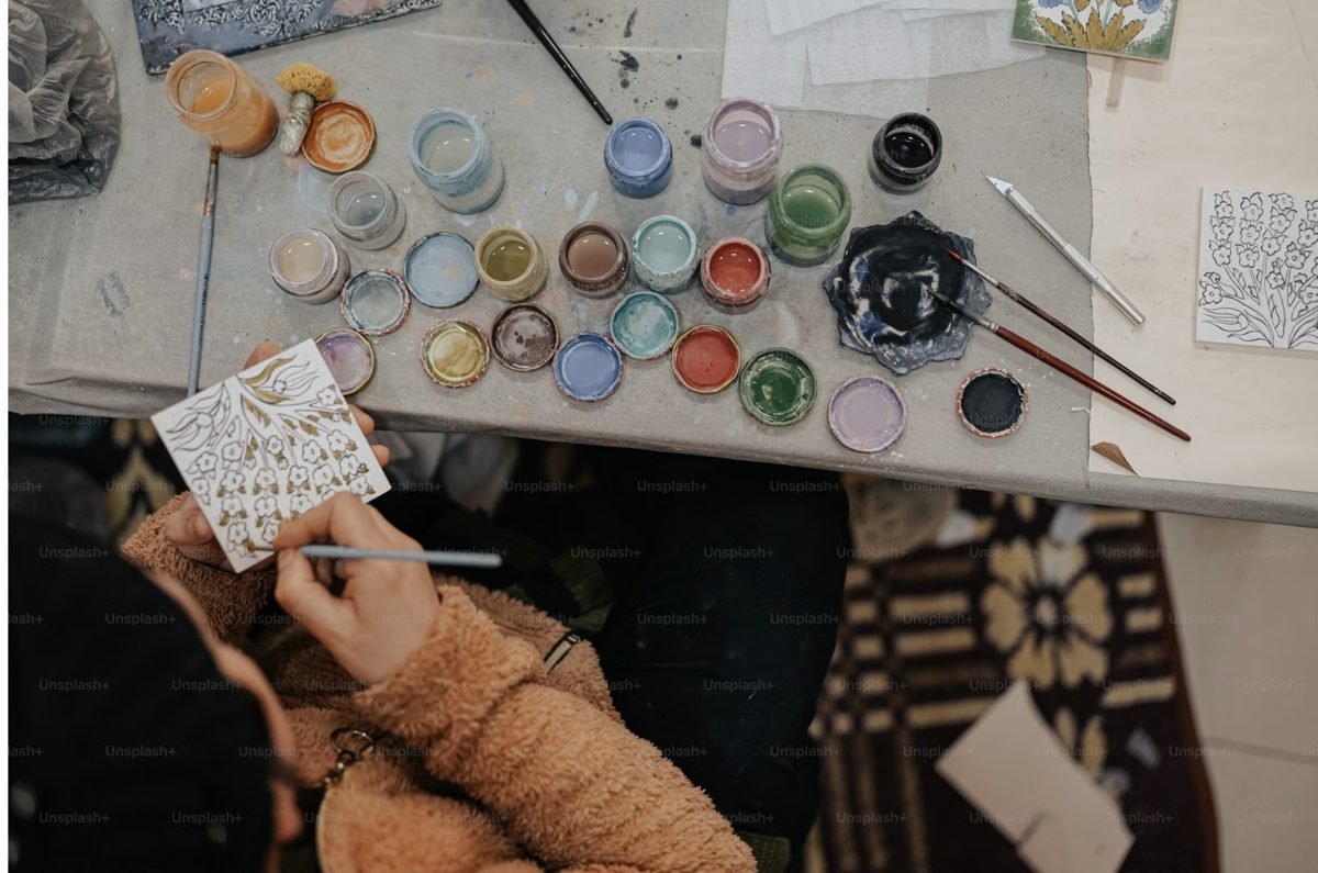 Kreativitätsworkshop mit Farben